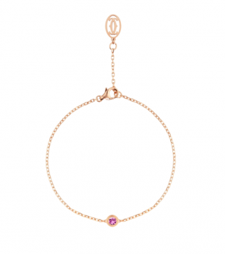 Cartier d'Amour Bracelet Rose Gold, Pink Sapphire