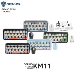 Rexus Keyboard Mouse Wireless Combo KM11