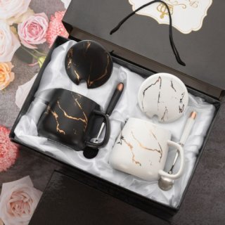 10. Canada Gift Box Marble Mug, Marble Gold Memberi Kesan Elegan