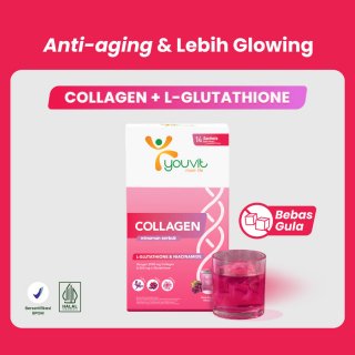 Youvit Collagen Drink dengan L-Glutathione & Niacinamide Anti Agi
