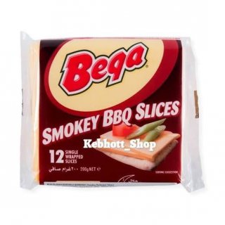 Keju Slice Cheddar Bega Smokey BBQ 