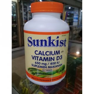 Sunkist Calcium + Vitamin D3 400 IU