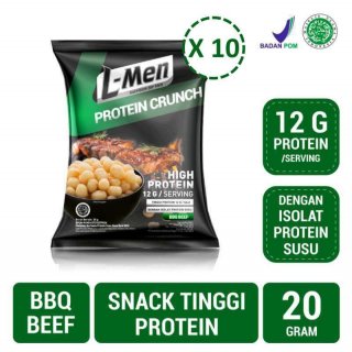 L-Men Protein Crunch BBQ Beef (20gr) x 10 pcs
