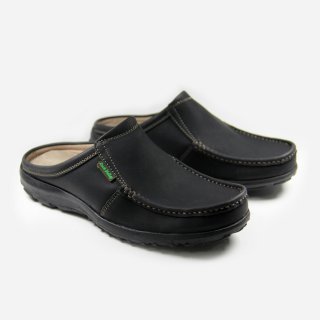 Rockvalley ABIEL BLACK | Sepatu Sandal Bustong Pria N94 008 - Hitam