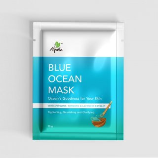12. Aquila Blue Ocean Mask with Spirulina, Turmeric & Lavender Extract