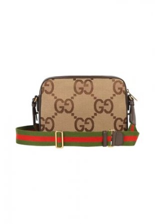 5. Gucci Messenger Bag Jumbo GG - Beige Brown, Tampilan Berkelas