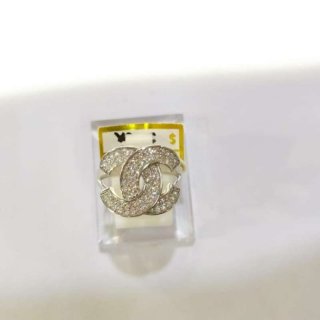 Cincin Chanele Sz 15 Emas Putih 750