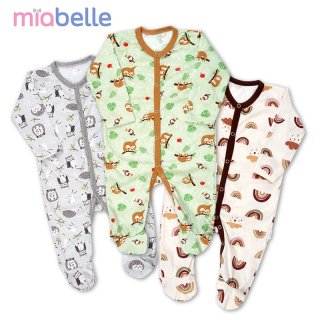 15. Miabelle Sleepsuit Woodland Series, Bikin Bayi Tidur Lebih Lelap