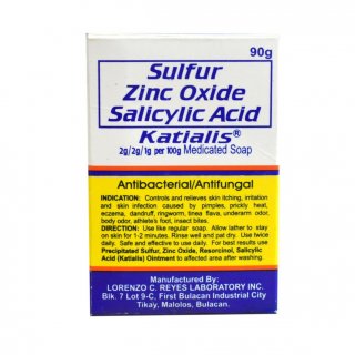 26. Katialis Sulfur Zinc Oxide Salicylic Acid Soap, Sabun Antibakteri