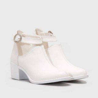 Adorableproject Lodka Boots White Heels