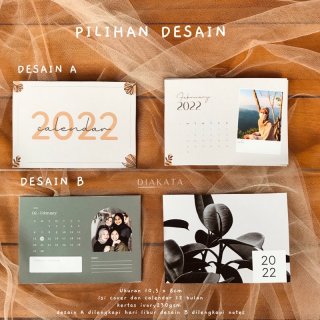 21. Calendar Aesthetic 2022 Custom 12 Foto, Kalender yang Mengingatkan Kamu Akan Dia