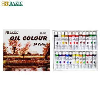26. Bazic Oil Colour 24 Colors BC-567 untuk yang Hobi Melukis