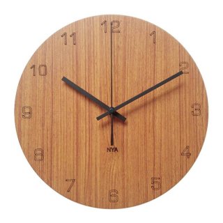 13. Black Maple Number Wall Clock, Jam Sederhana Namun Berkarakter