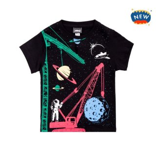 JummaKids Space Contractor Printed T-Shirt Anak