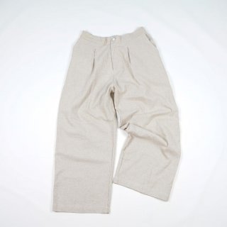 Kepomp Kulot Pants Cream Celana Wanita Linen Premium