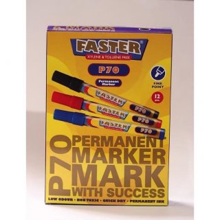 Faster P70, Permanent Marker isi 12 pcs