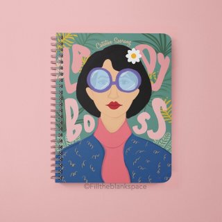 Dotted Draft Notebook Lady Boss
