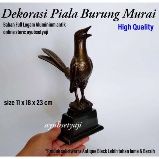 Piala Burung murai Logam aluminium antik Souvenir Trophy piala lomba