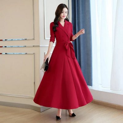 10 Rekomendasi Model Dress Merah Ter Update Yang Membuat Wanita Terlihat Elegan 2020