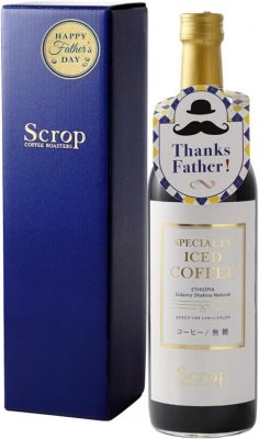 【父の日 厳選ギフト】Scrop ボトルアイスコーヒー エチオピア シダモ シャキッソ ナチュラル 無糖 [化粧箱 父の日ギフトシール] [ 720ml ]