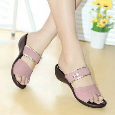 sandal wedges di lazada