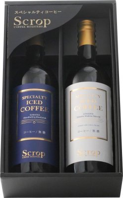 Scrop ギフトセット ボトルアイスコーヒー エチオピア スマトラ 無糖 [化粧箱] [720ml×2本]SG-C1