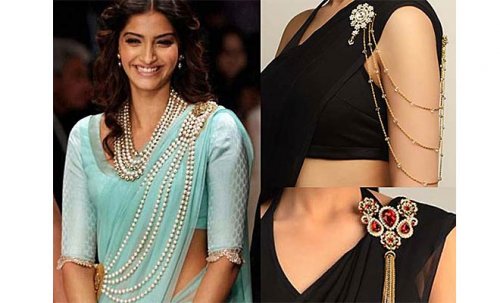 Pin by Sabitha on sarees | Saree hairstyles, Saree blouse designs, Saree  draping styles