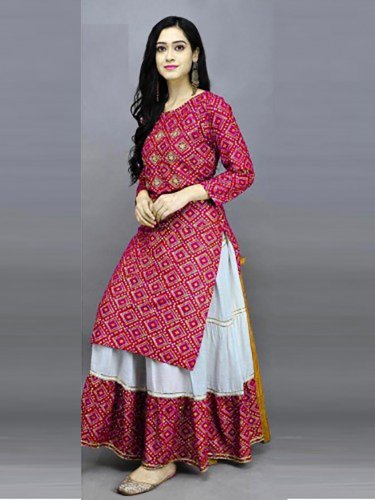 Discover 153+ two piece long kurti