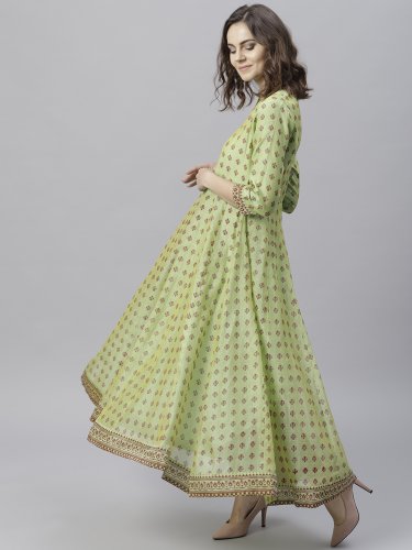 myntra green kurti