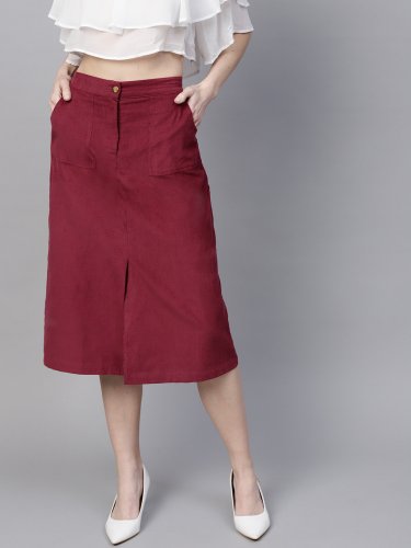 Knee length sale skirts jabong