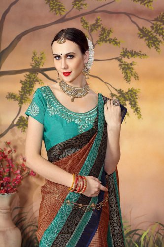 Designer Saree Indian Bollywood Traditional Ethnic Saree With Blouse CX