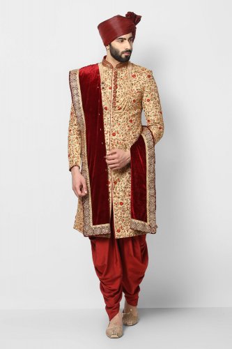 Marriage sherwani clearance on rent