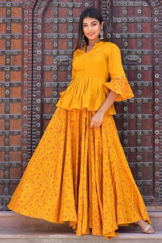 Discover more than 32 long skirt and kurti latest  thtantai2