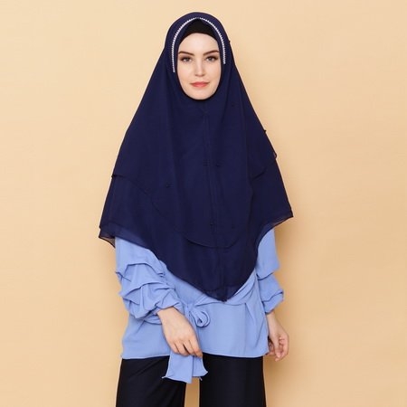 Tutorial Hijab Syari Segi Empat Simple Ukuran 150x150