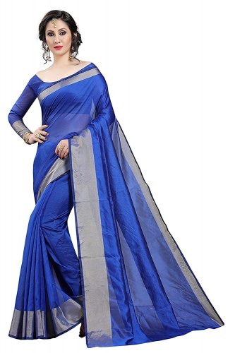 Blue saree kashmiri Kanjeevaram Silk Saree Jacquard Silk Sarees for women  latest design 2022 fancy new kerala sarees georgette sarees under 500 rupees  under 200 rupees Cotton Saree Bandhani Saree Paithani sarees