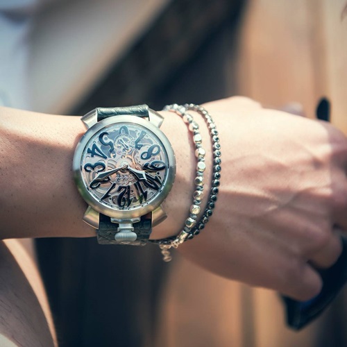 超特価セール 腕時計 ブルー ガガミラノ ミラノ(GaGa 時計