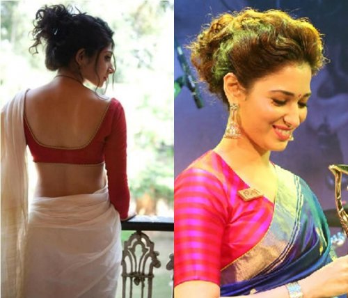What kind of hairstyle suits for saree  Quora