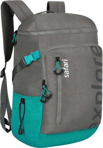 skybags unisex grey printed footloose leo 03 backpack