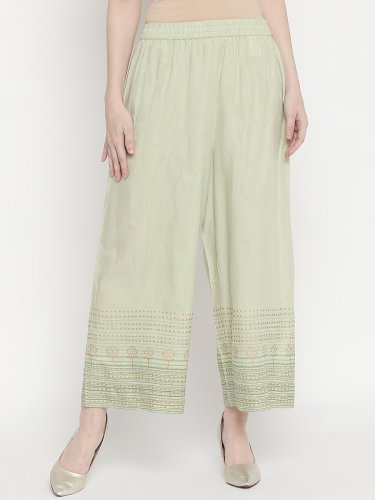Buy Wisful by W Womens Cotton Blend Kurta Parallel Pants  20AUSP14527311669Light GreenRegular at Amazonin