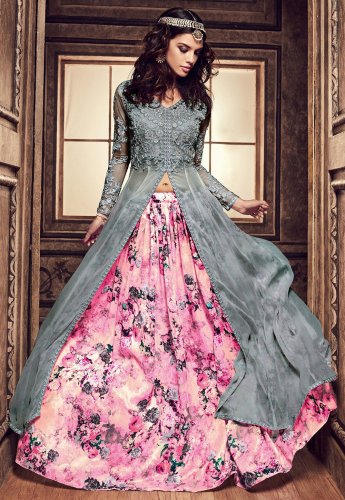 Party Wear Gown With Shrug Size  Free Size at Rs 1050  Piece in Surat   Sagar Creation