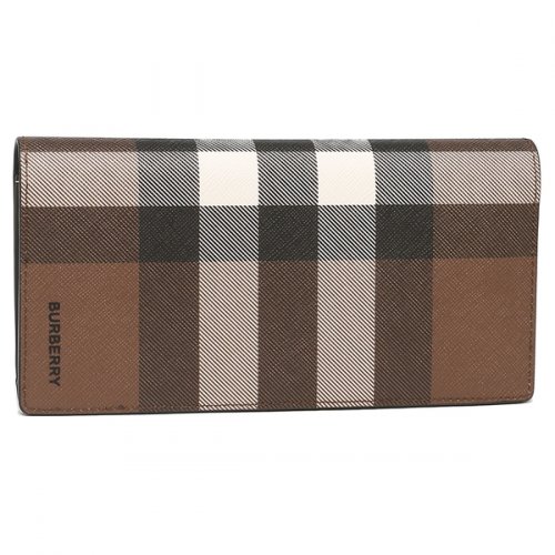 今ならほぼ即納！ 【人気】BURBERRY 長財布 ノバチェック レザー バイ