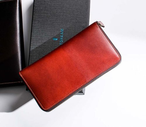高級本革　新品　NOMADOI 長財布　財布　レザー　メンズ　ブラウン　n2 長財布 世界的に有名な