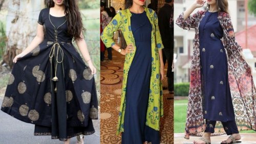 Indian Women' Rayon Cotton Kurti Jacket With Crop Top Indian Gowns Dresses,  Dress Indian Style, Designer Dresses Indian | lupon.gov.ph