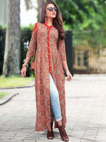 Kurti with Jeans Combinations 