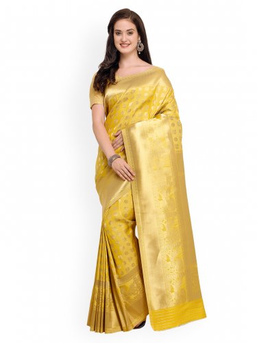 myntra pattu saree