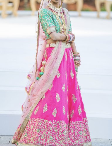 ghagra dress for engagement