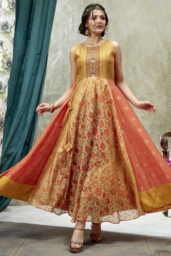 10 Beautiful Kurti Gowns for You to 