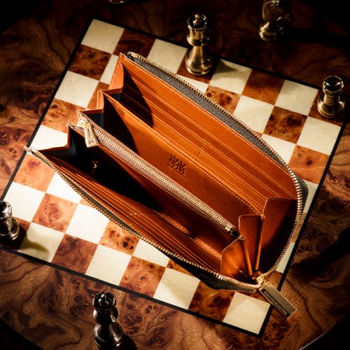 ココマイスター】ジョリーロジャー・アイスランド 長財布 メンズ