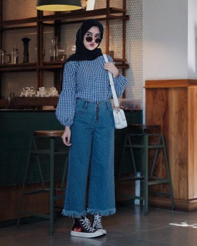 10 Rekomendasi Celana Kulot Jeans Kece 