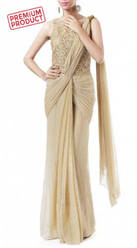 saree type gown with price